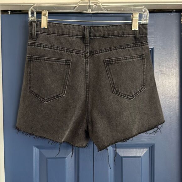 Pink Lily Black Rhinestone Fringe Festival Shorts Size Small - Picture 4 of 5